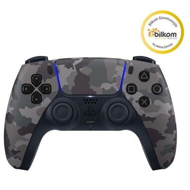 PS5 DualSense Wireless Controller Grey Camo - Thumbnail